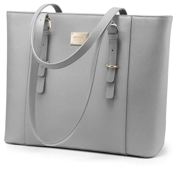 Gray Women's Laptop Bag - Picture 1 of 6